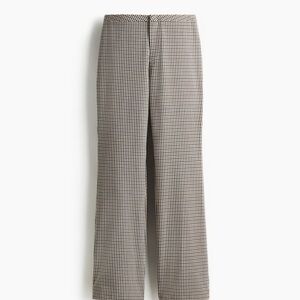 H&M Black and White Checkered Flare Pants